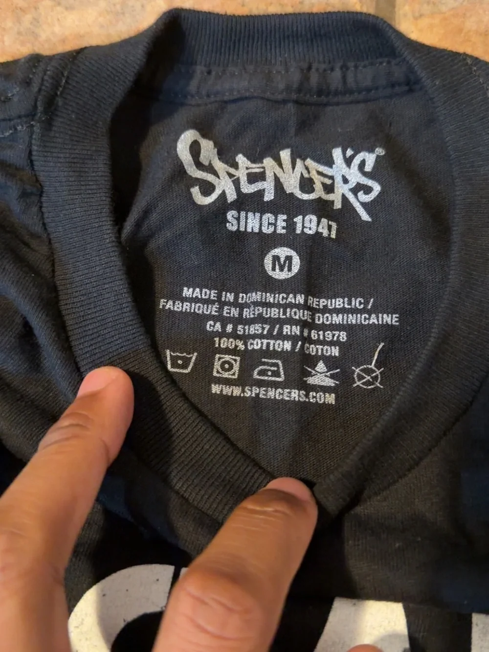 Spencer's Black Graphic 'Cocaine Is A Helluva Drug' Short Sleeve Tee